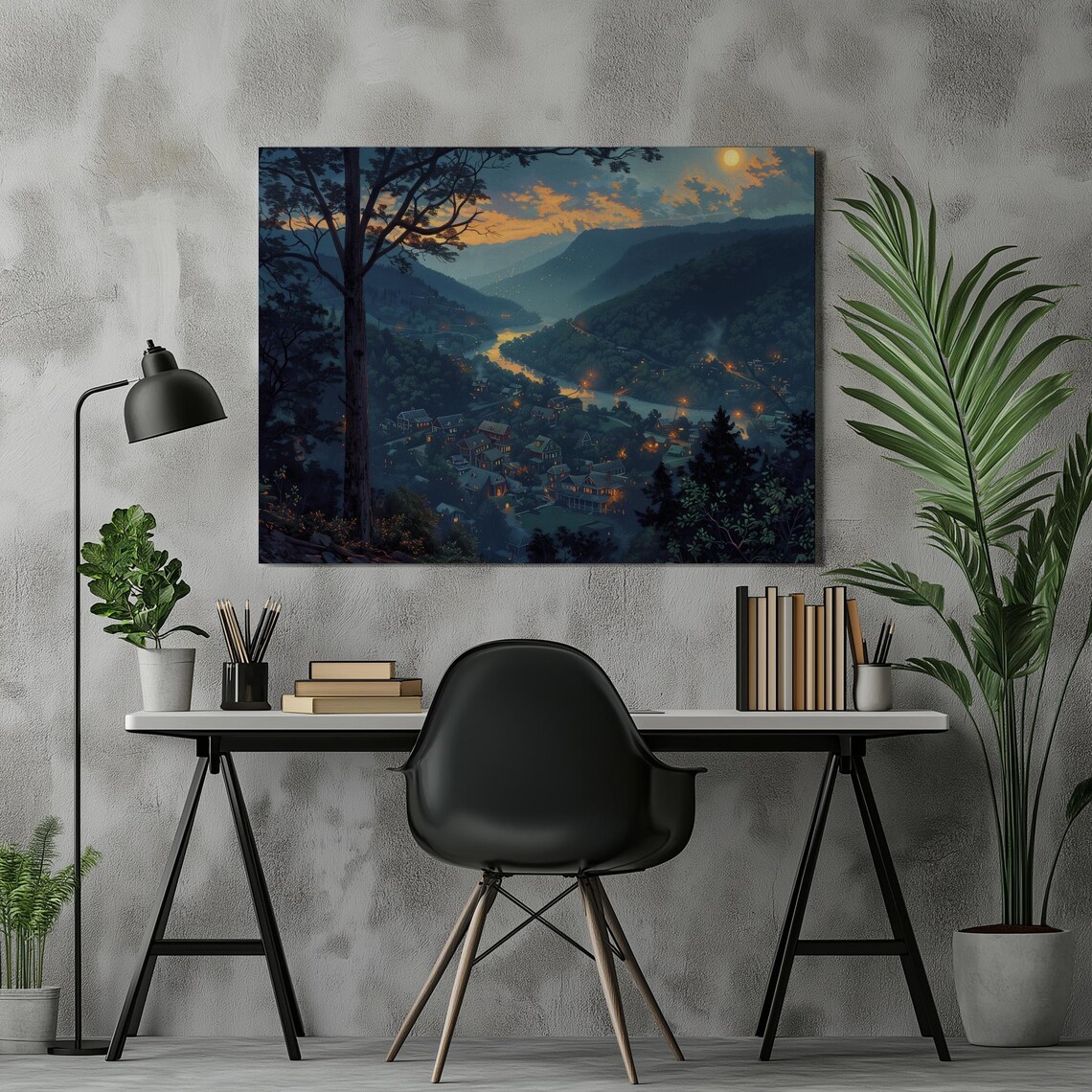 West Virginia Vintage Travel Poster, Appalachian Mountains