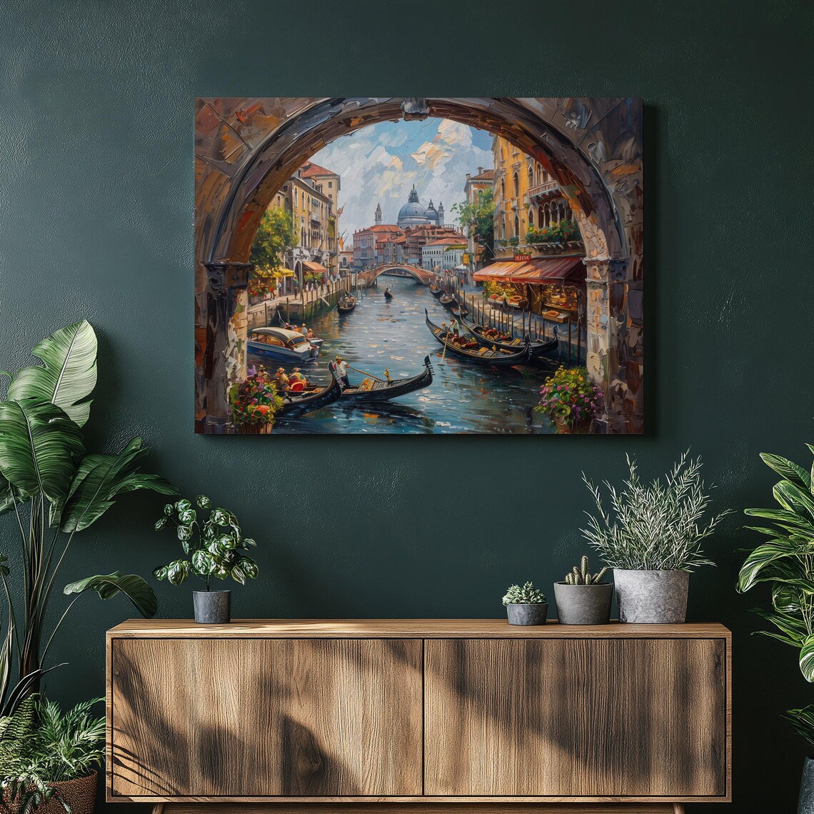 Venice Italy Oil-Painting-Style Art Print