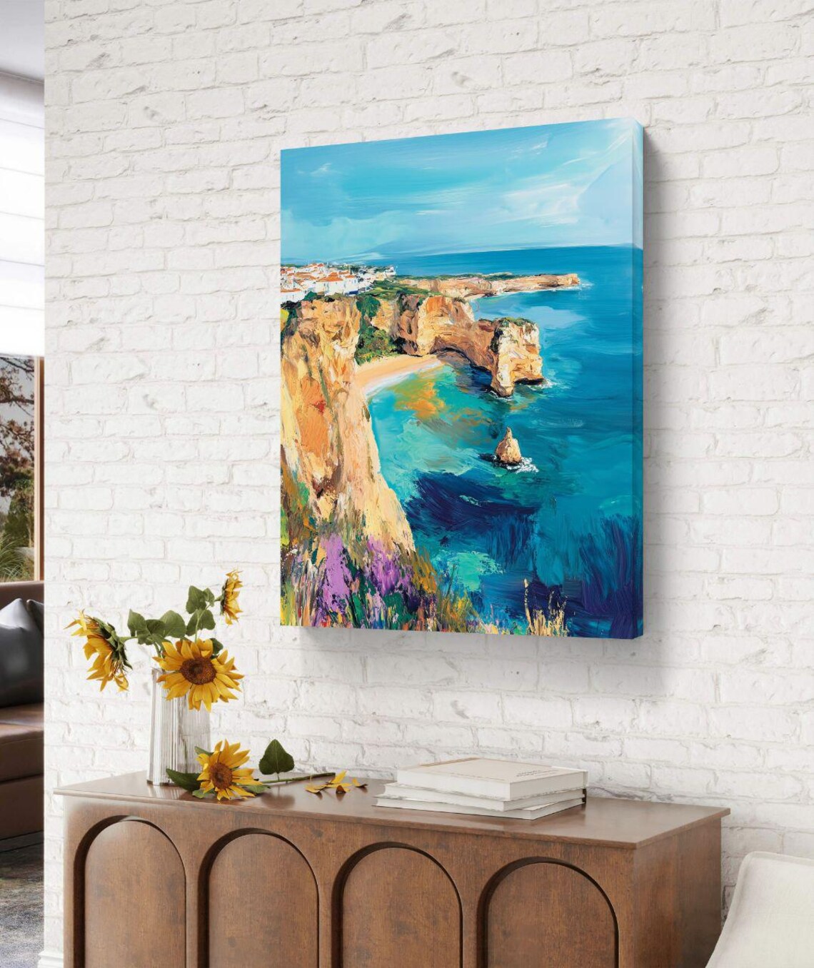 Atlantic Breeze Portugal Coast, Oil Painting