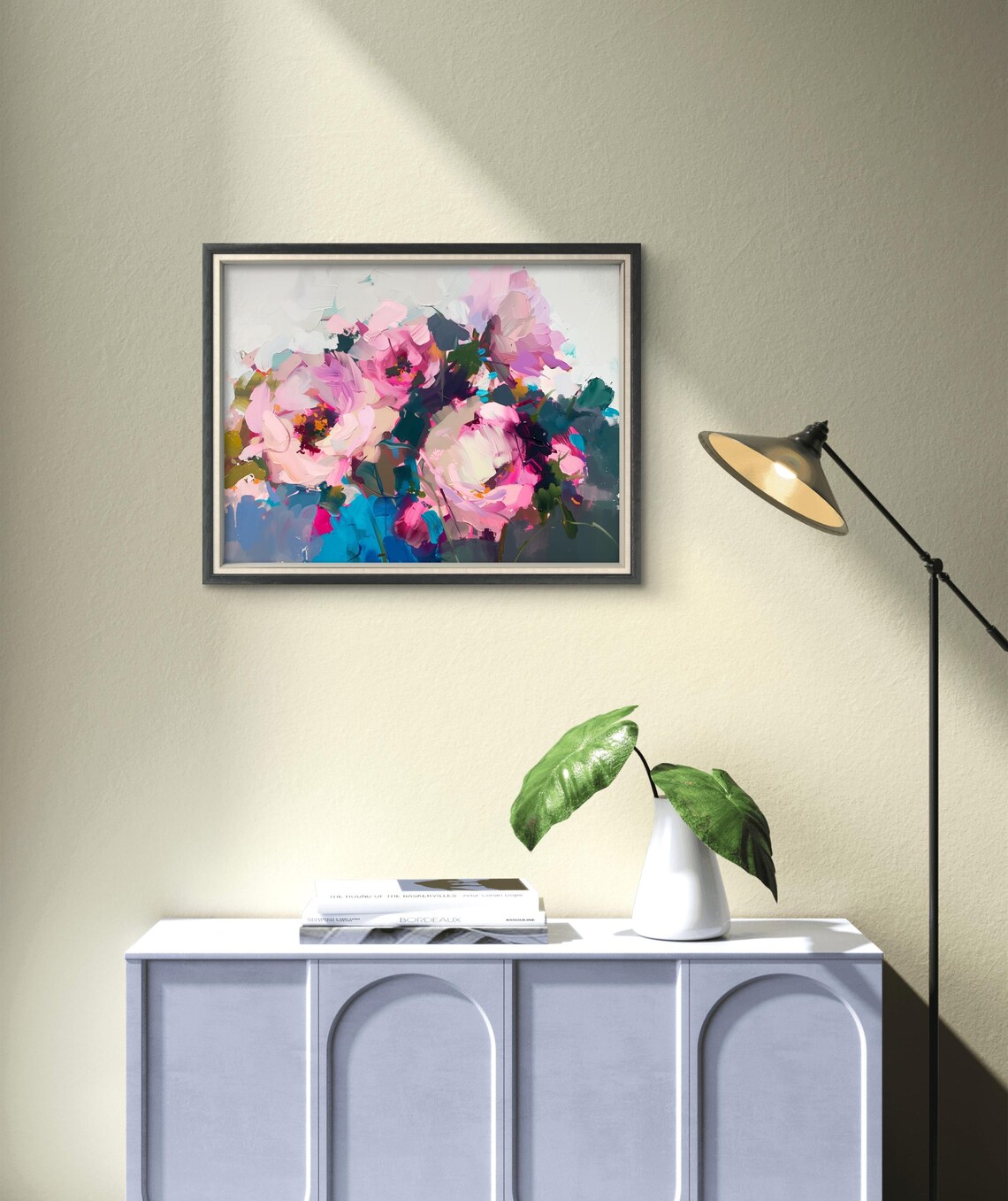 Summer Blooms Floral Oil Painting, Impressionistic Wildflowers - Image 3