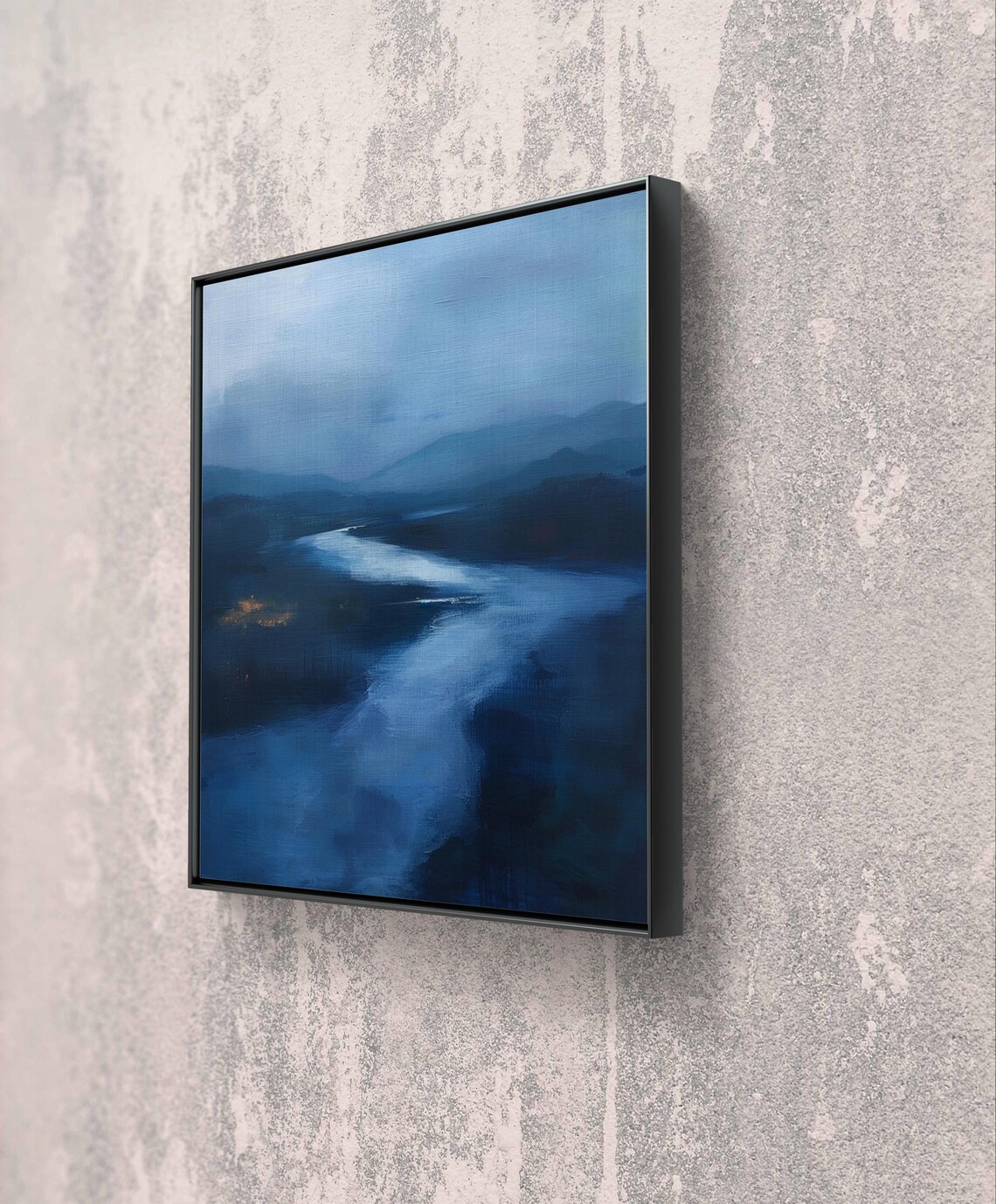 River Valley Oil Painting, Nature Inspired Landscape - Image 2
