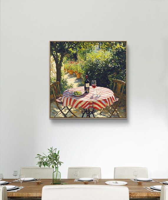 Sunny Provence Afternoon, French Countryside Garden Art