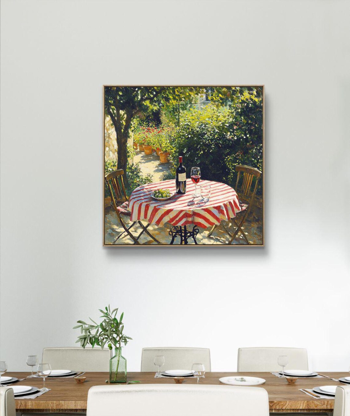 Sunny Provence Afternoon, French Countryside Garden Art