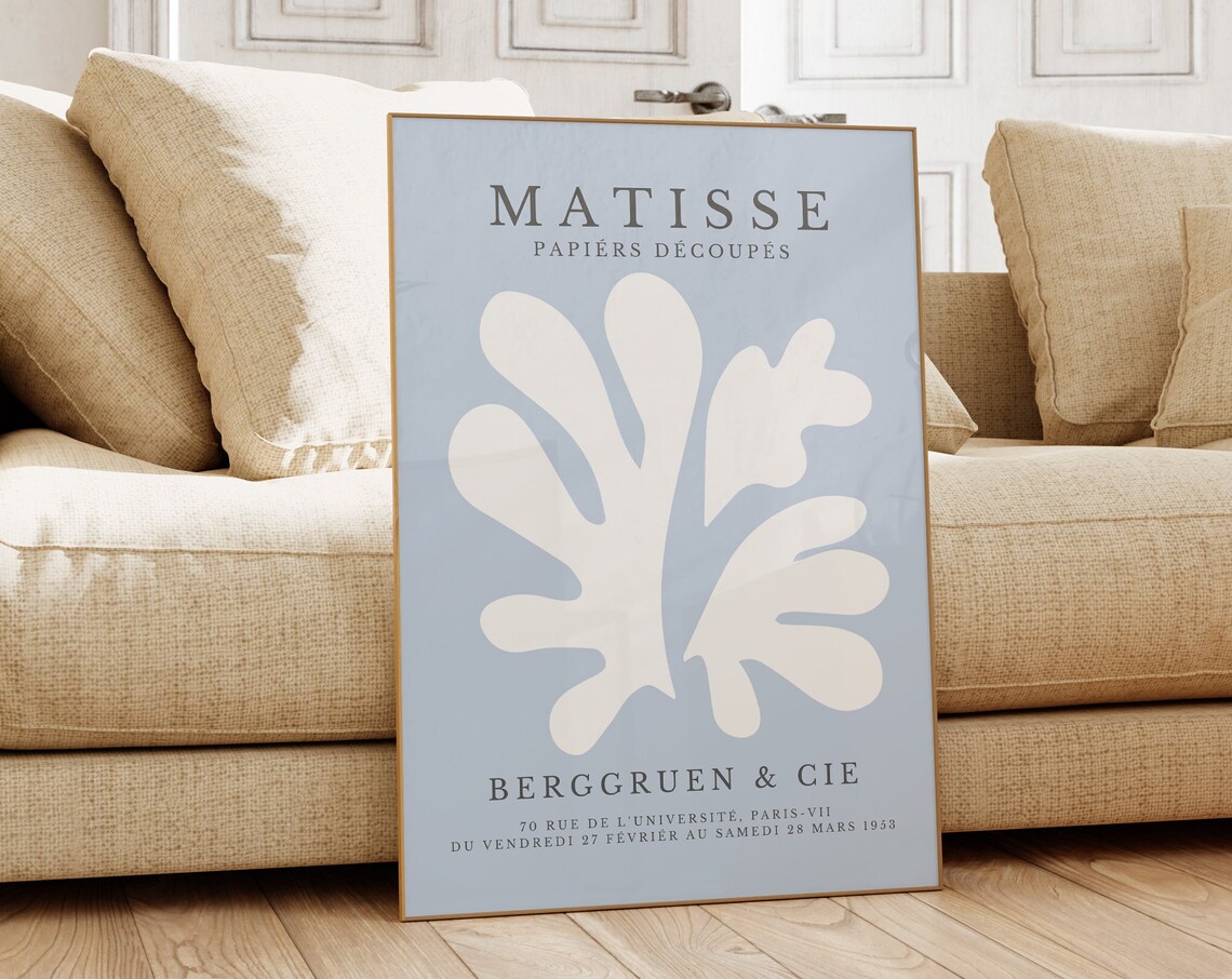 Matisse Inspired Minimalist Neutral Art Print
