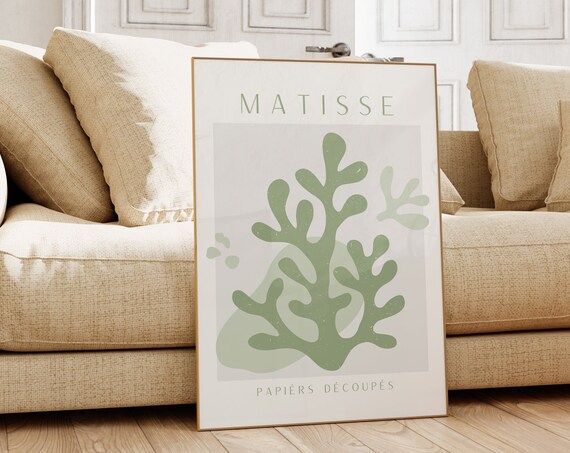 Matisse Papiers Decoupes Tall Green Botanical Cut Out Art Poster