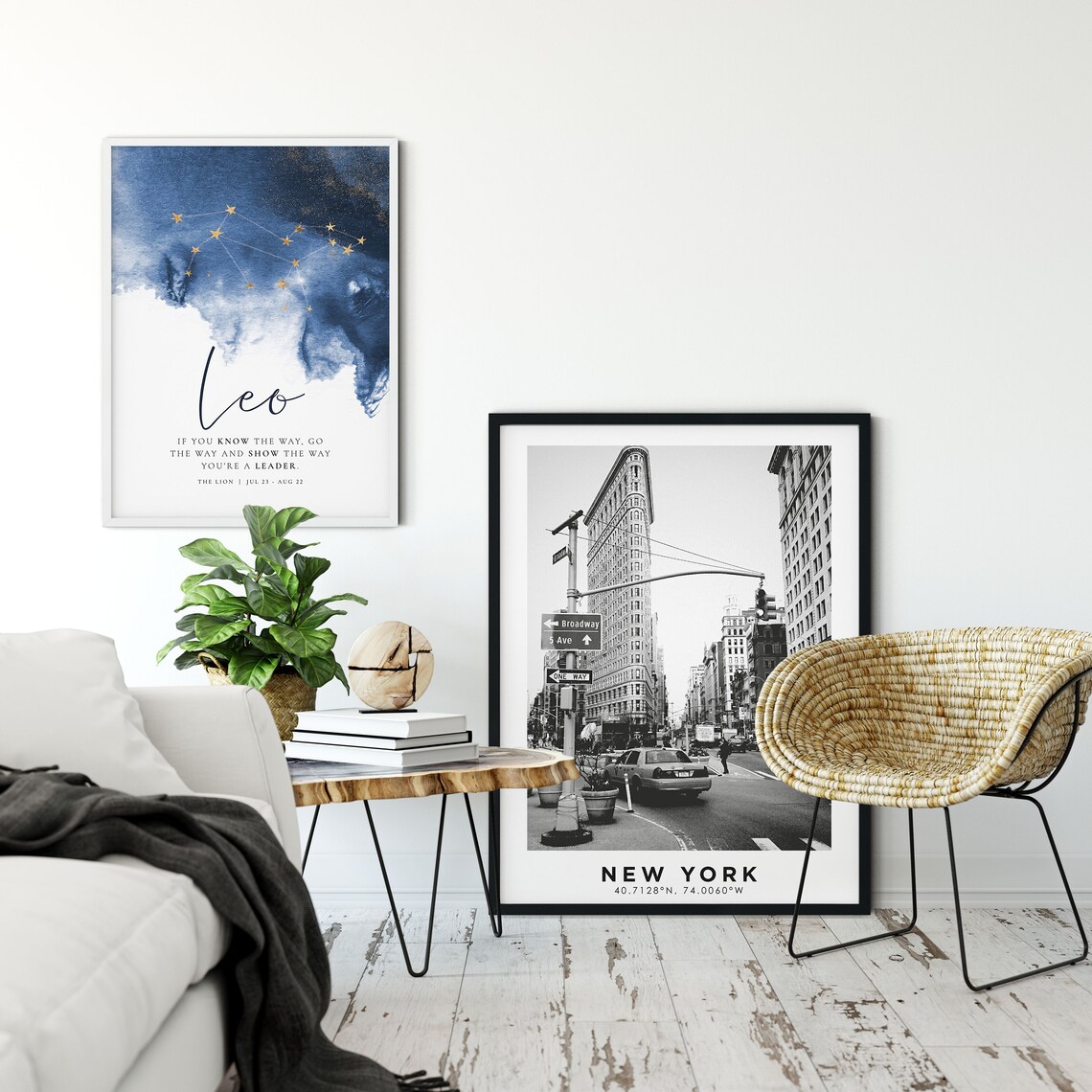Leo Zodiac Constellation Art Print, Horoscope Decor - Image 2