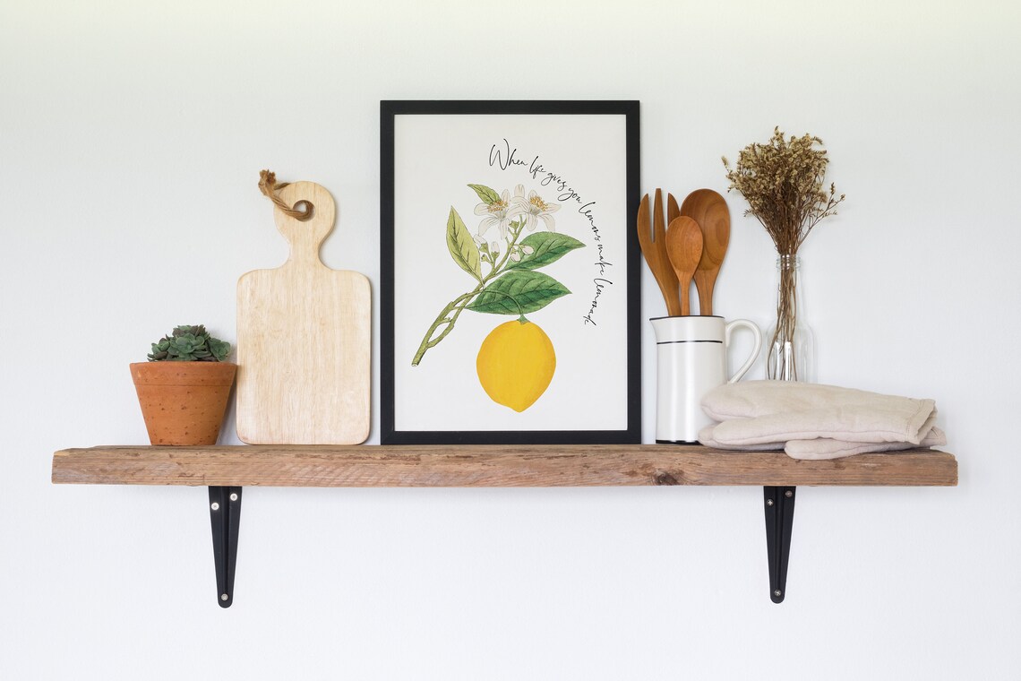 When Life Gives You Lemons Make Lemonade Kitchen Dining Wall Decor Kitchen Print Dining Wall Decor Bar Decor Lemons Print New Home - Image 2