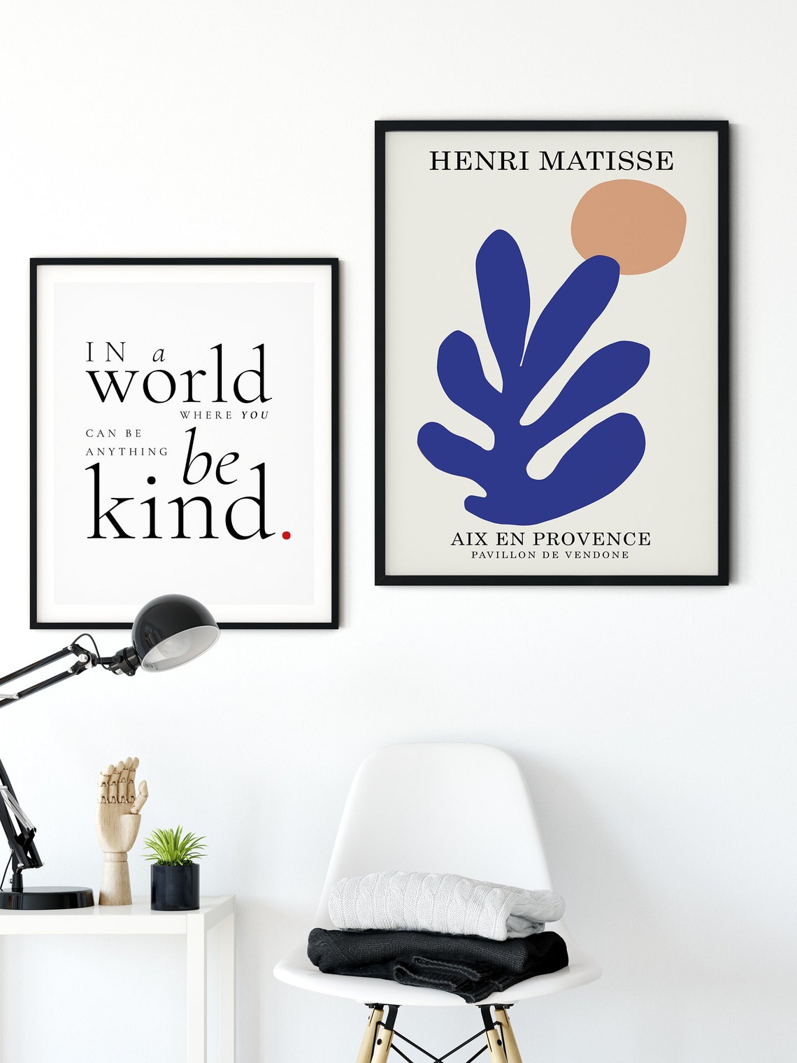 In A World Where You Can Be Anything Be Kind Minimal Quote Poster - Image 4