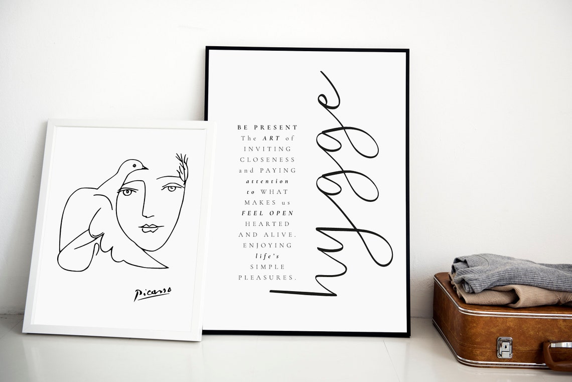 Hygge Definition Print Cozy Danish Script Minimalist Home Wall Art - Image 4