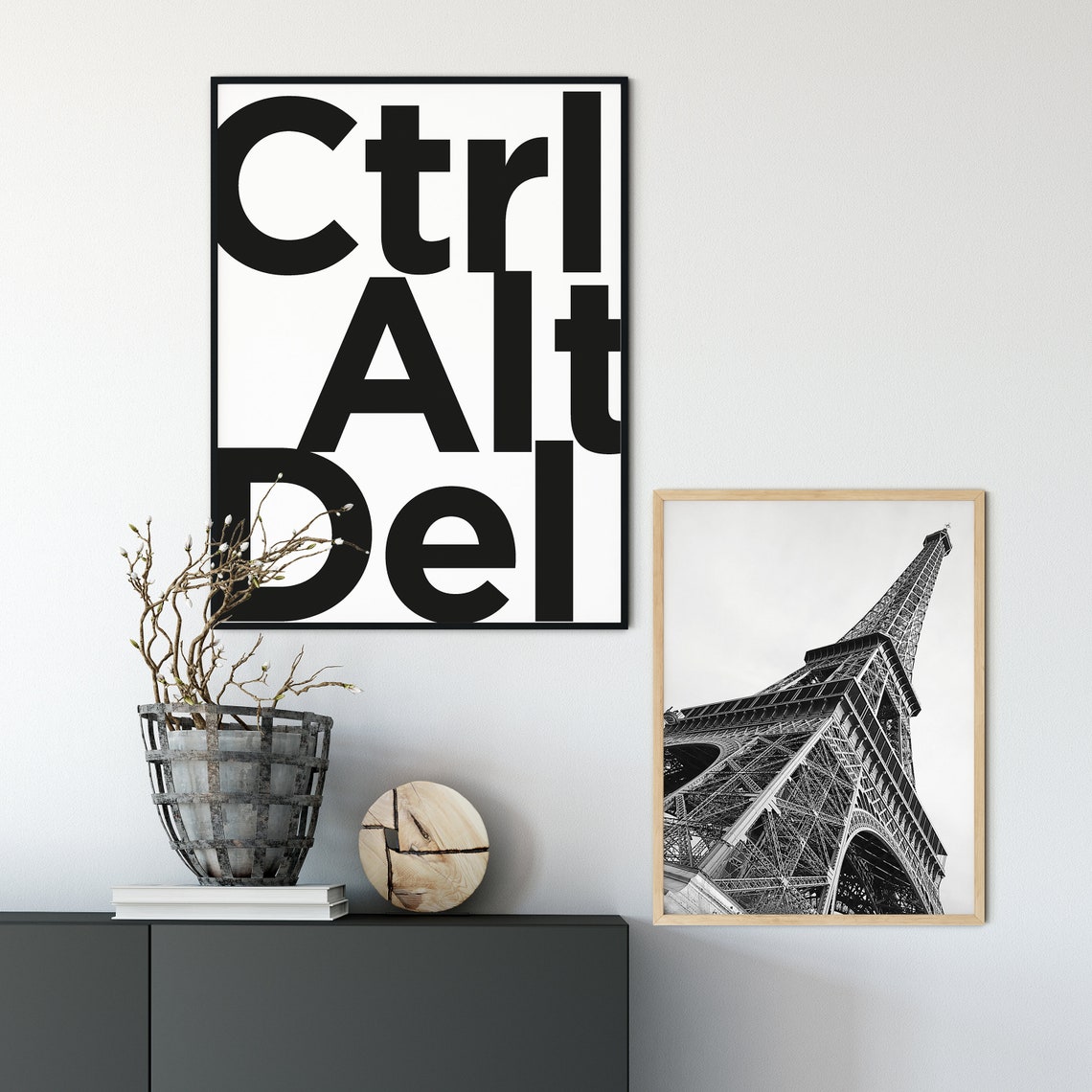 Ctrl Alt Del Keyboard Keys Poster Nerd Geek Wall Art Computers Lover Print Gift Typography Home Decor Poster Games Room Eclectic Decor - Image 4