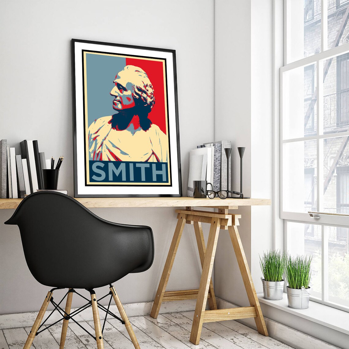 Adam Smith Art Print, Economist Portrait - Image 3