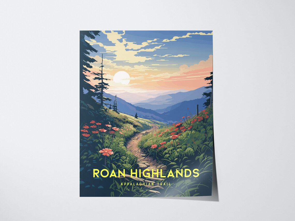 Roan Highlands Appalachian Trail Sunrise Art Print