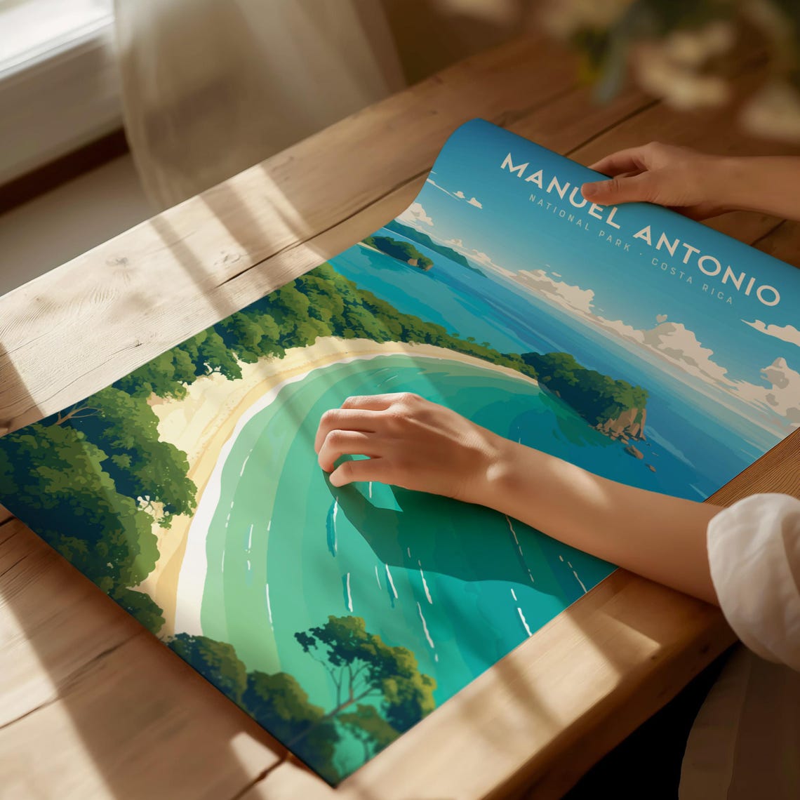 Manuel Antonio National Park Costa Rica Beach Cove Travel Poster - Image 3
