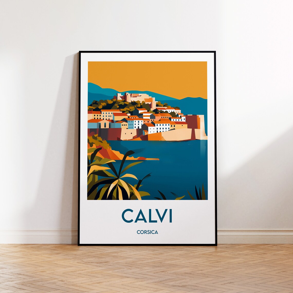 Calvi, Corsica Vintage Travel Poster Art Print