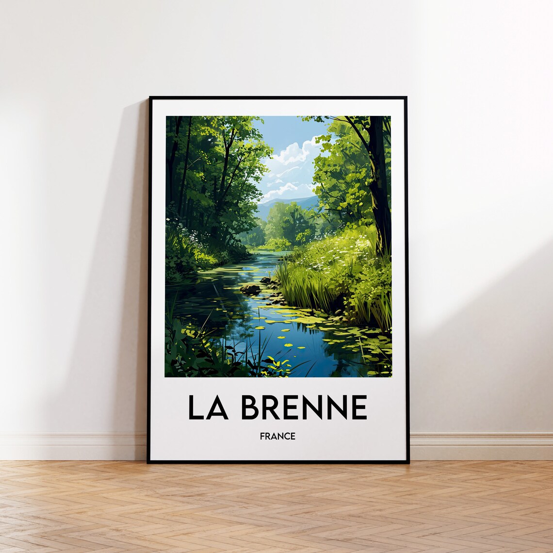 La Brenne Vintage Travel Poster, Regional Park