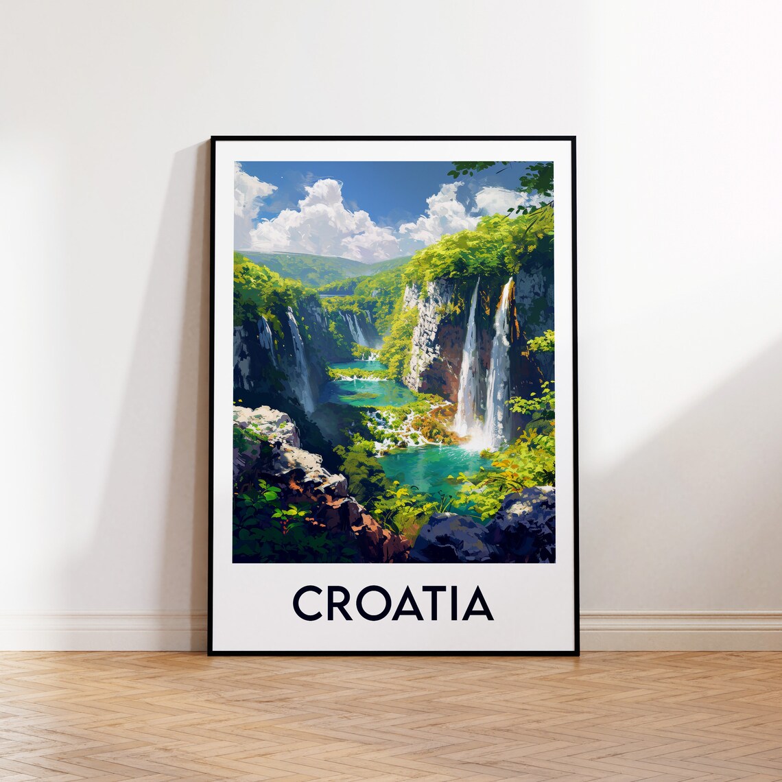 Croatia Vintage Travel Poster, Dubrovnik