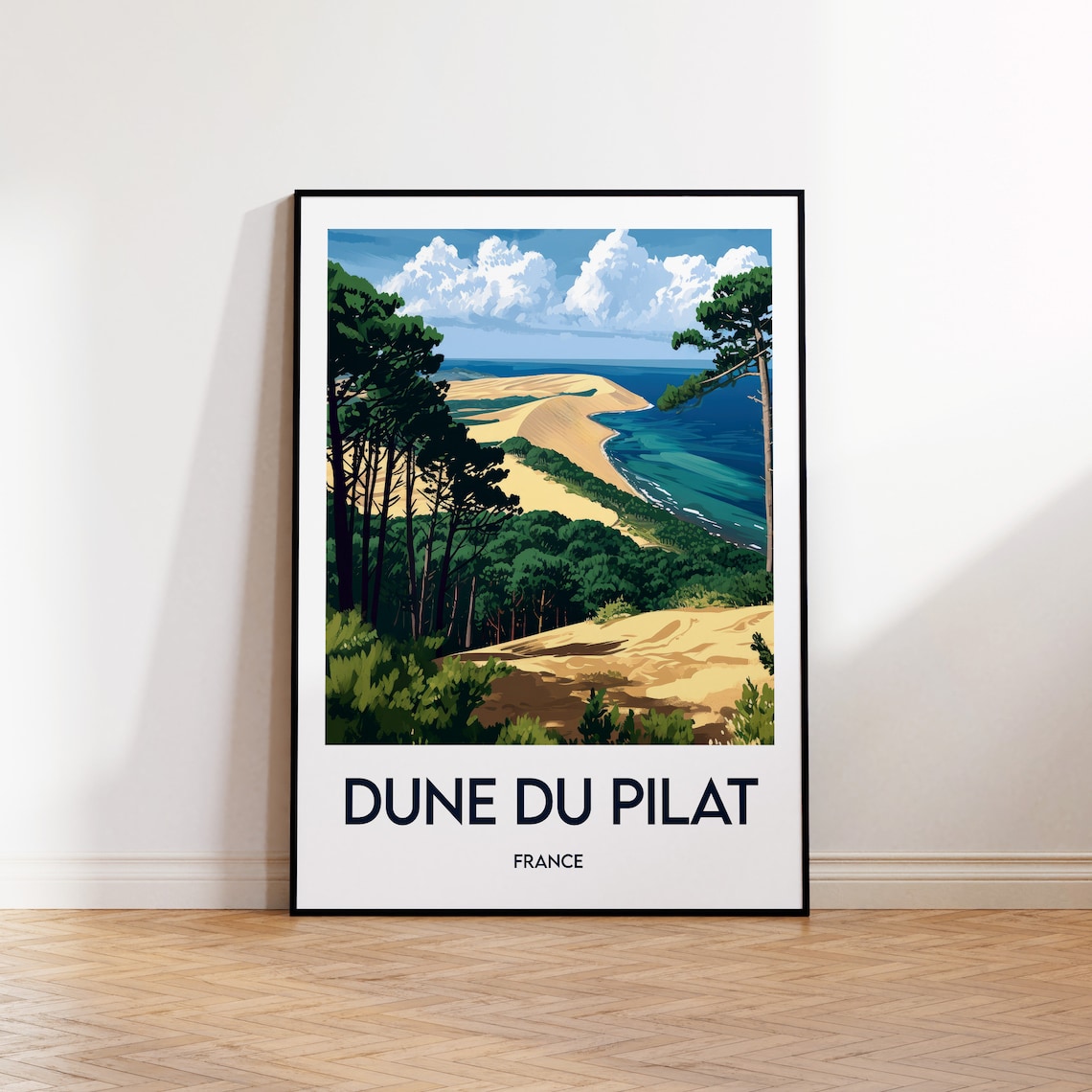 La Dune Du Pilat Vintage Travel Poster, France