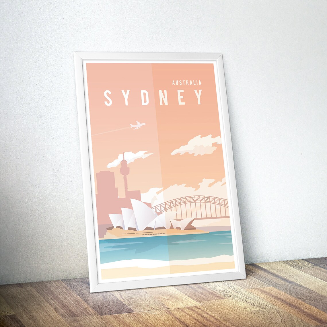 Sydney Vintage Travel Poster, Minimalist Art Print - Image 4