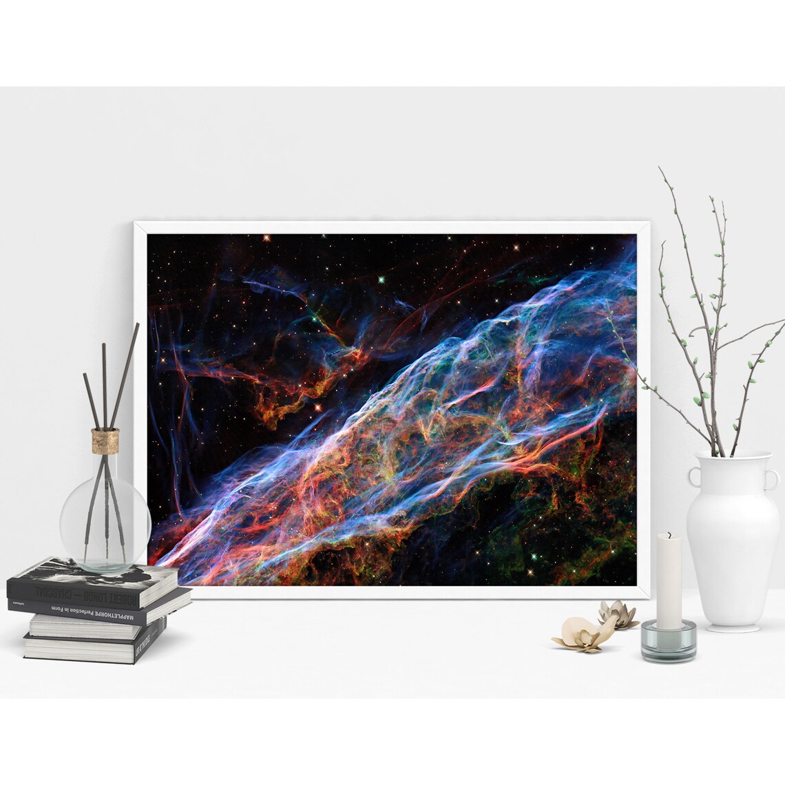 Veil Galaxy Astronomy Art Print, Space Decor - Image 3