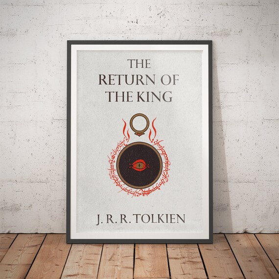 The Return Of The King JRR Tolkien Minimal One Ring Art Poster