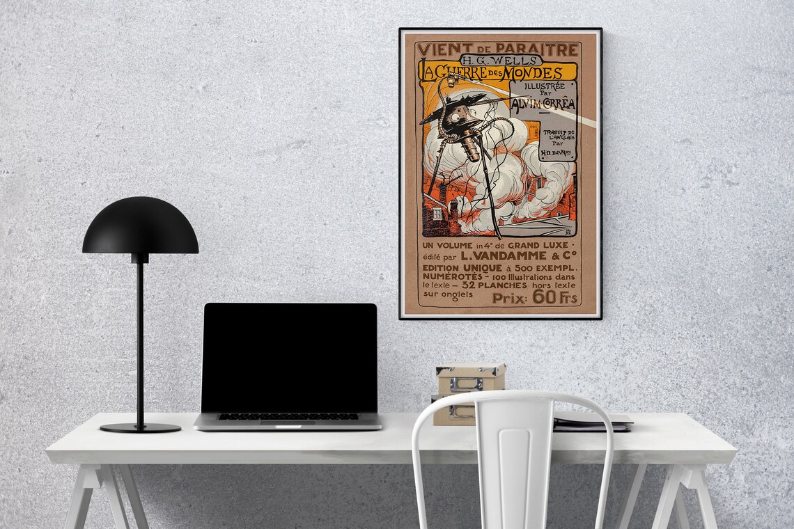 War Of The Worlds Literary Art Print, Book Lover Gift - Image 3