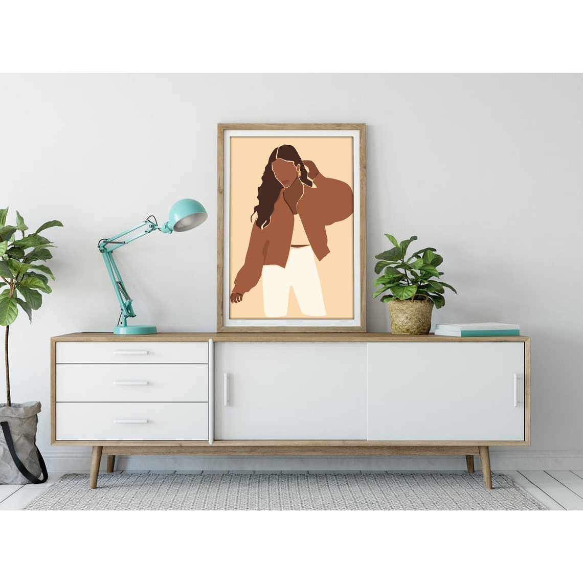 Inspirational Female No 2 Black Woman Wall Art Fashion Wall Art Aesthetic Room Decor Feminist Art Black Girl Art Feminist Gift - Image 3