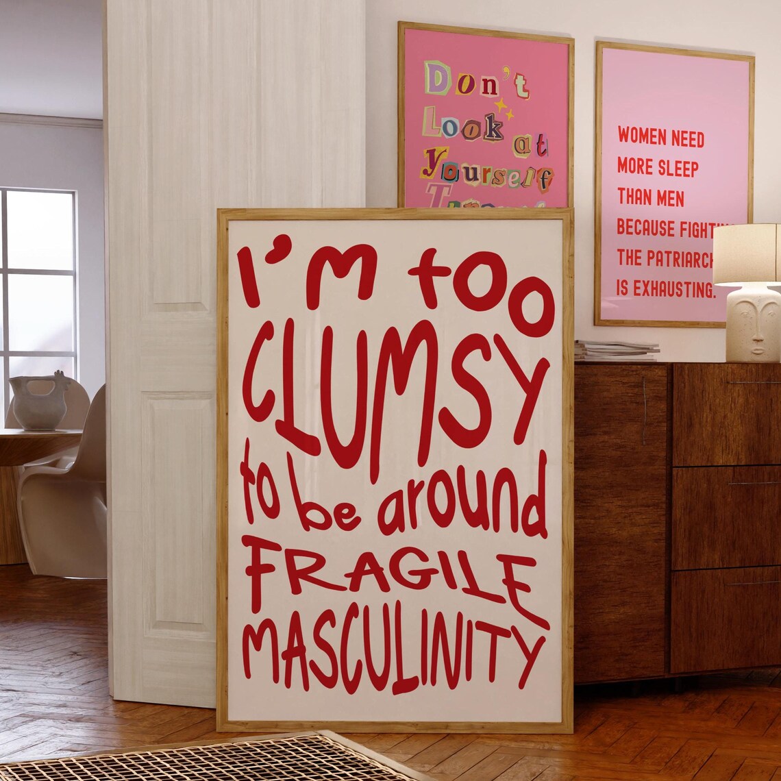 Feminism Typography Poster, Empowerment Wall Art - Image 8