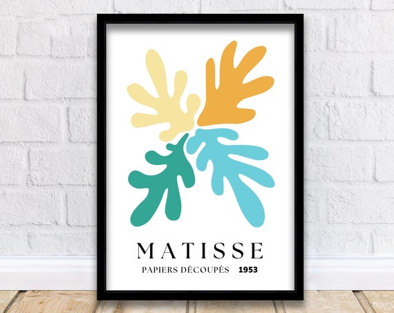 Colorful Matisse Flower Print Modern Floral Art Boho Abstract Wall Dcor Bright Poster For Living Room Bedroom Or Kitchen