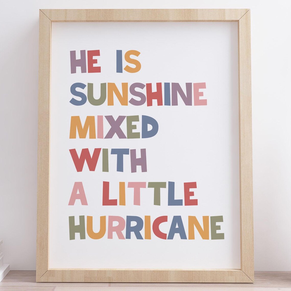 He Is Sunshine Mixed With A Little Hurricane Boys Room Poster - Image 3