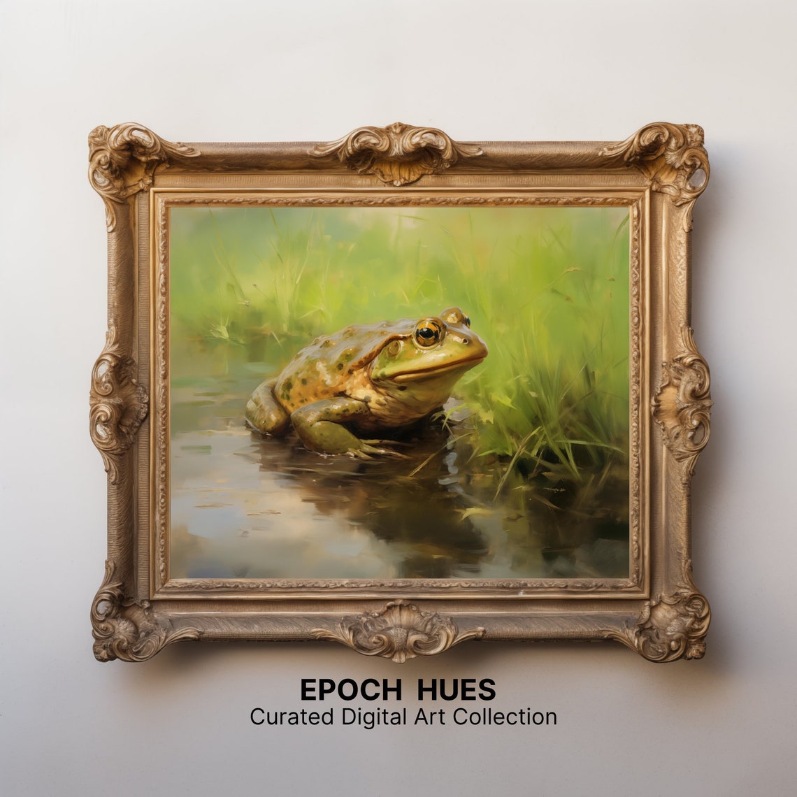 Wildlife Art Realistic Frog Illustration Nature Inspired Wall Art Amphibian Lover Gift Idea - Image 2