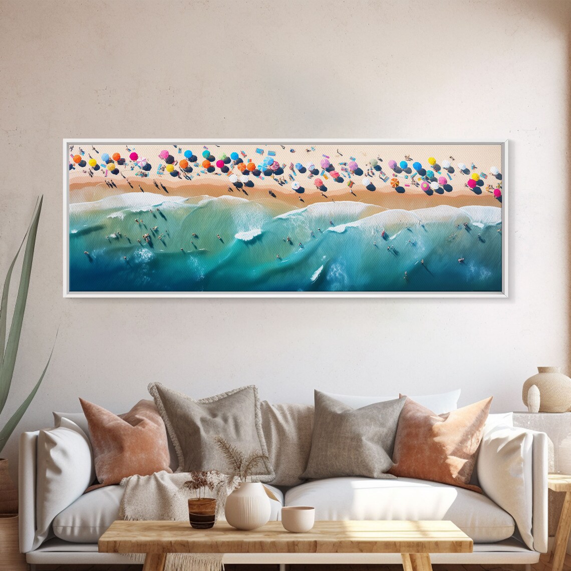 Bird's-Eye View of the Beach, Seascape Art Print - Image 5