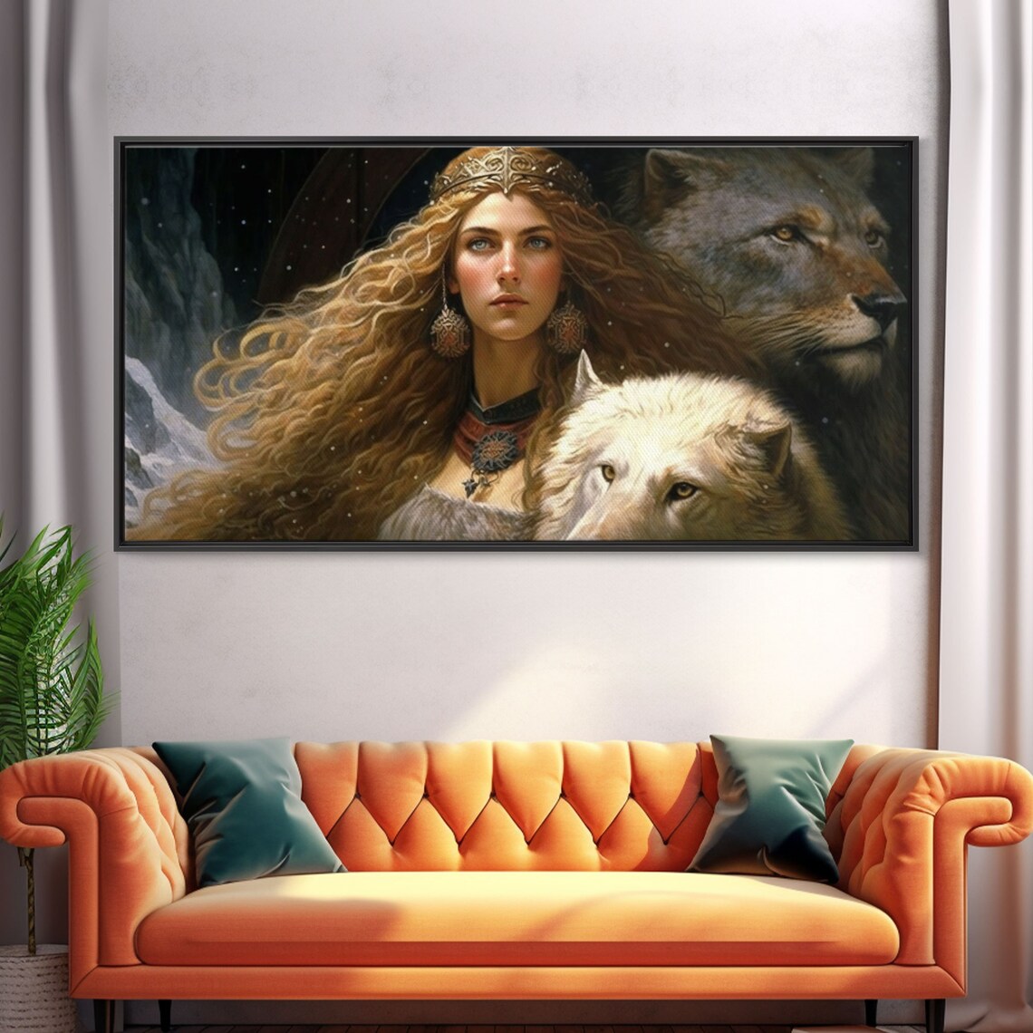 Lady Freya Norse Mythology Art Print, Goddess of Love - Image 4