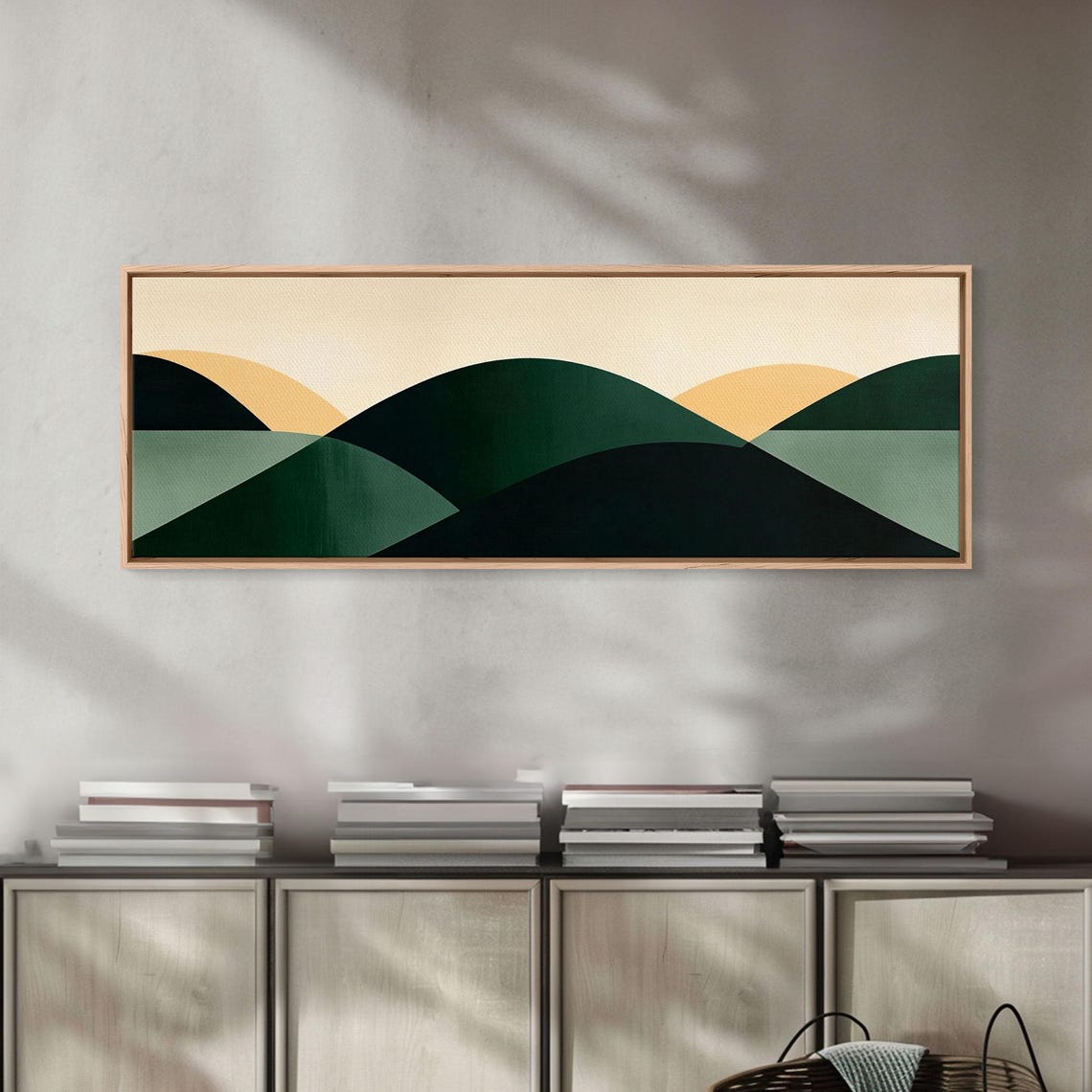 Abstract Mid Century Modern Geometric Shapes Wall Art Framed Print Mid Century Modern Home Decor Above Sofa Or Bed Boho Art - Image 4