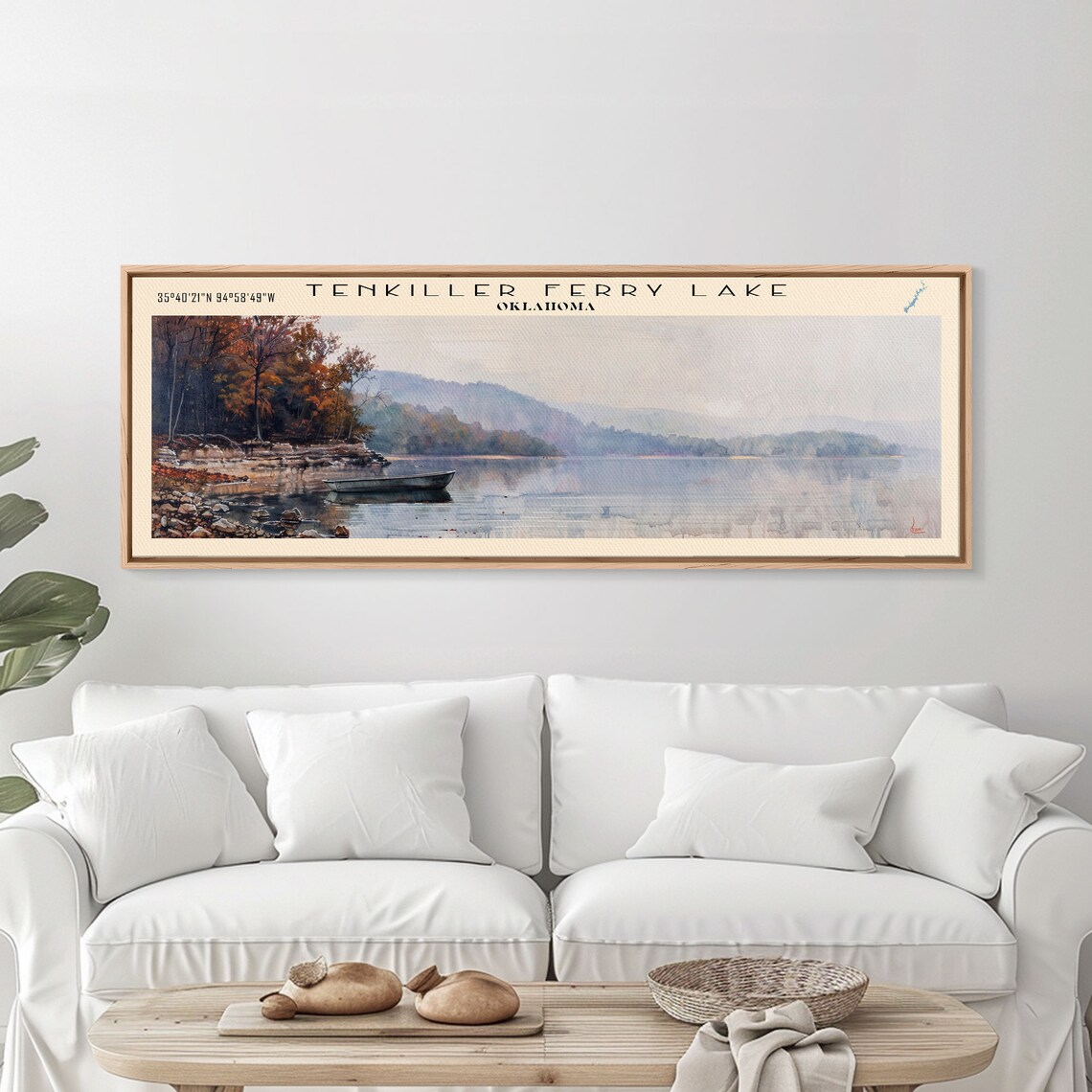Tenkiller Ferry Lake, Oklahoma Panoramic Travel Poster - Image 4