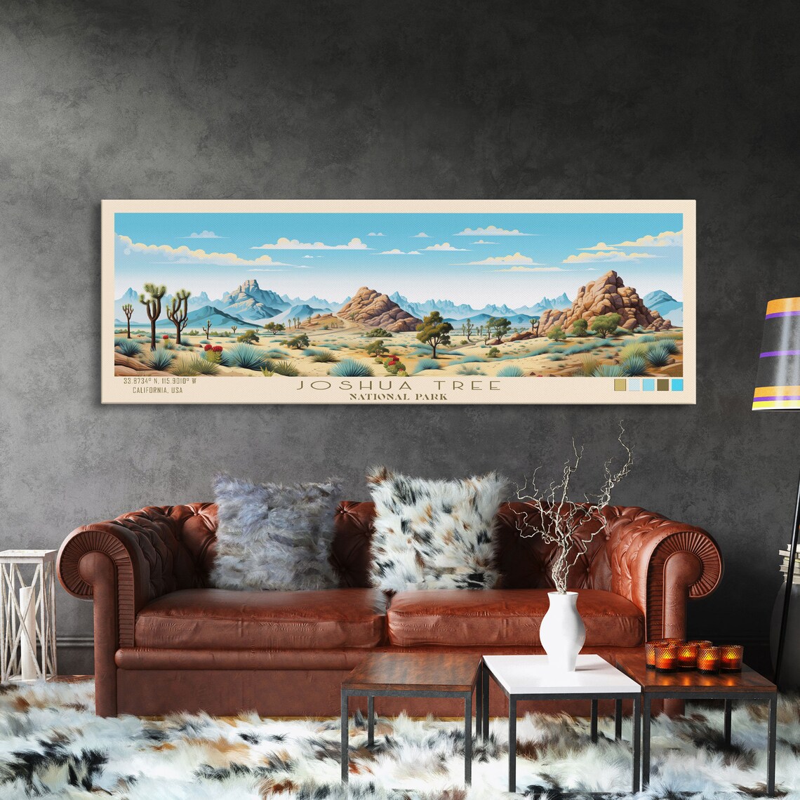 Joshua Tree National Park, Minimalist Travel Art Print - Image 3