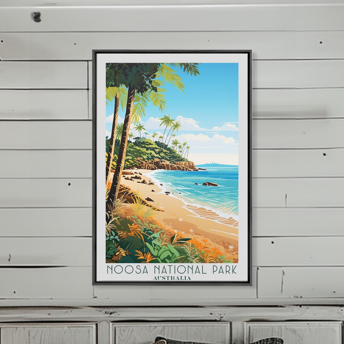 Noosa National Park Australia Palm Beach Turquoise Bay Travel Poster - Image 6