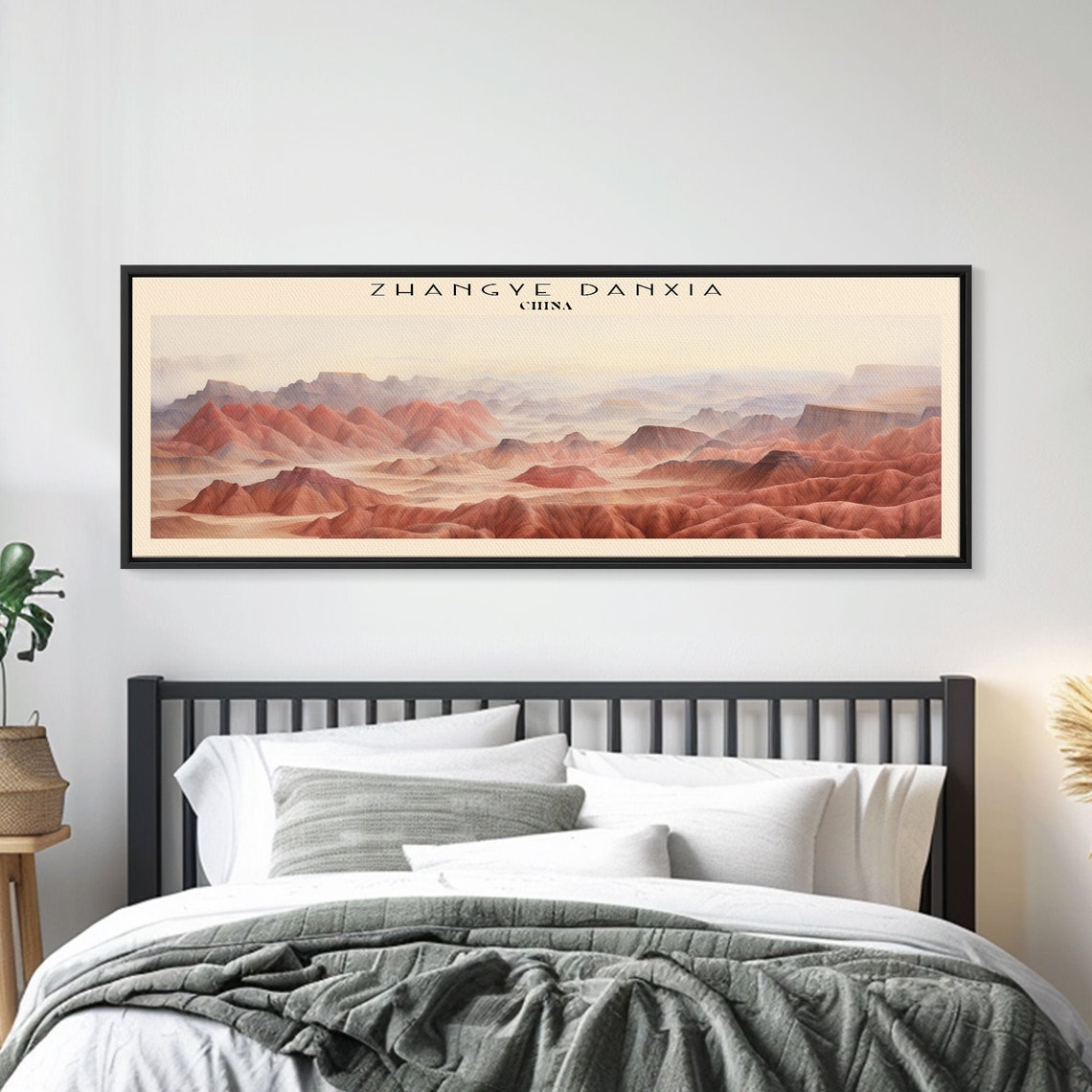 Zhangye Danxia China Rainbow Red Mountains Desert Panoramic Poster - Image 2
