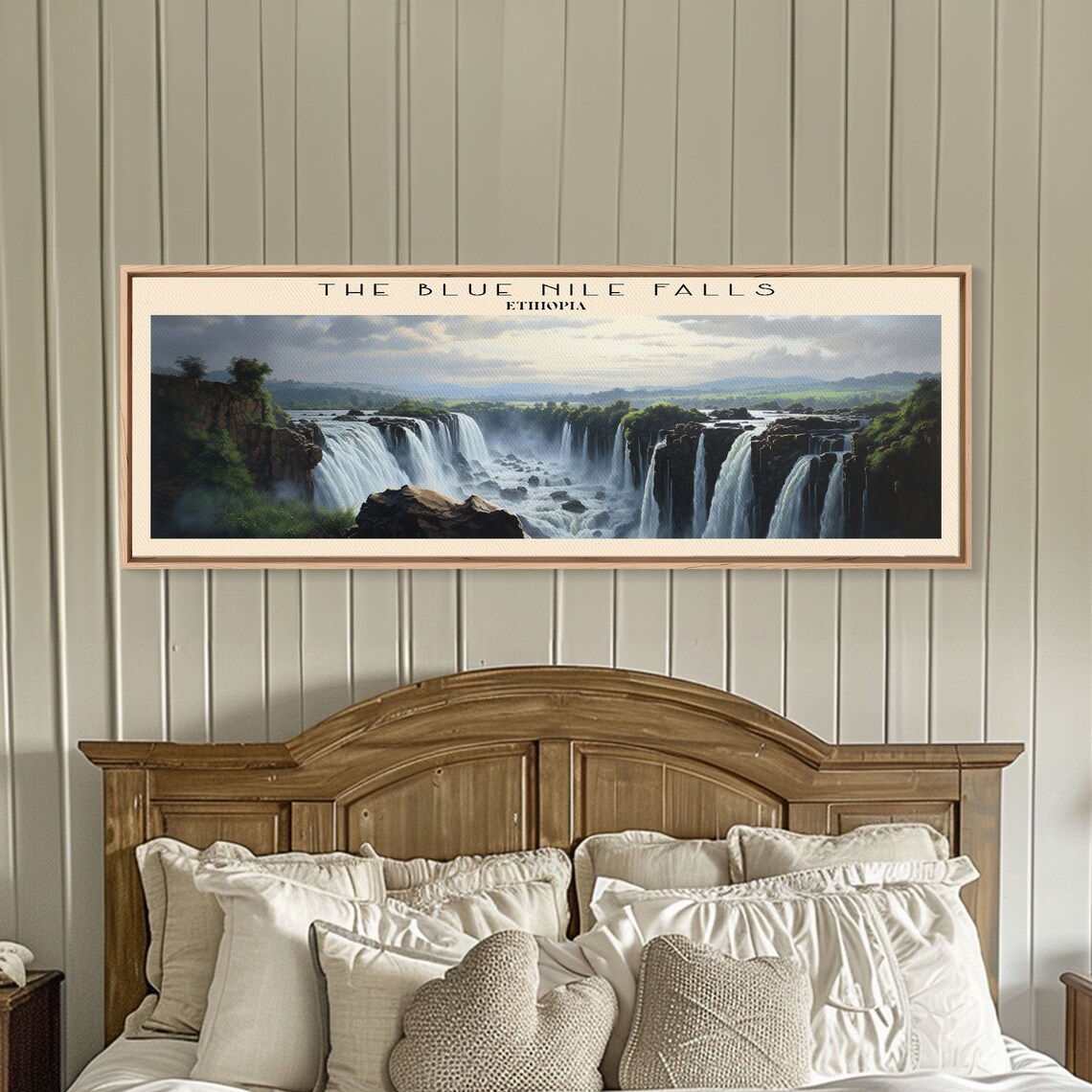 Blue Nile Falls Ethiopia Travel Poster, Panoramic Art - Image 3