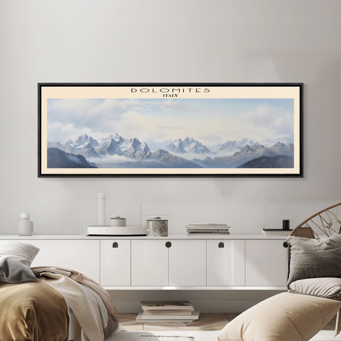 Dolomites Travel Poster, Panoramic Wall Art Print - Image 3