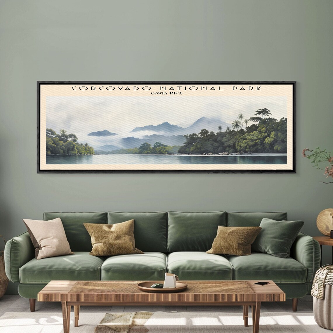 Corcovado National Park Costa Rica Rainforest Coast Panoramic Travel Poster - Image 6