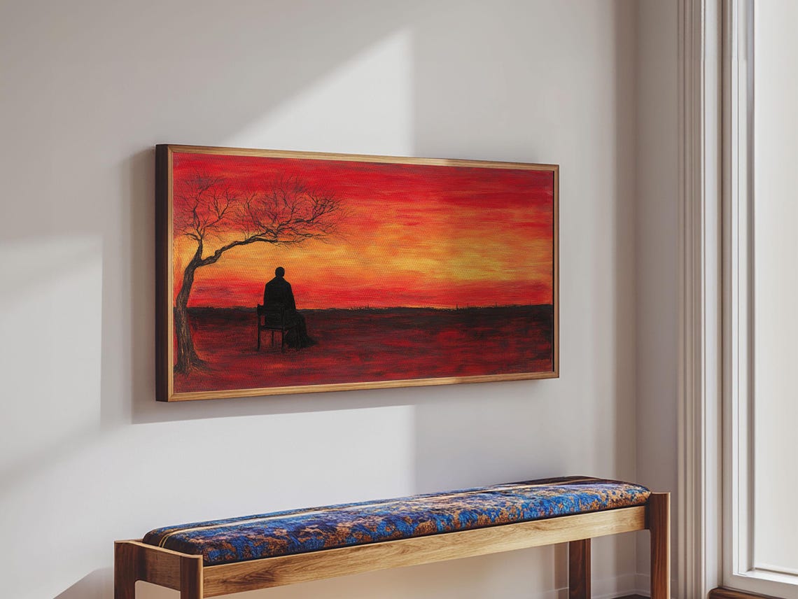 Despair Abstract Wall Art, Moody Decor - Image 4