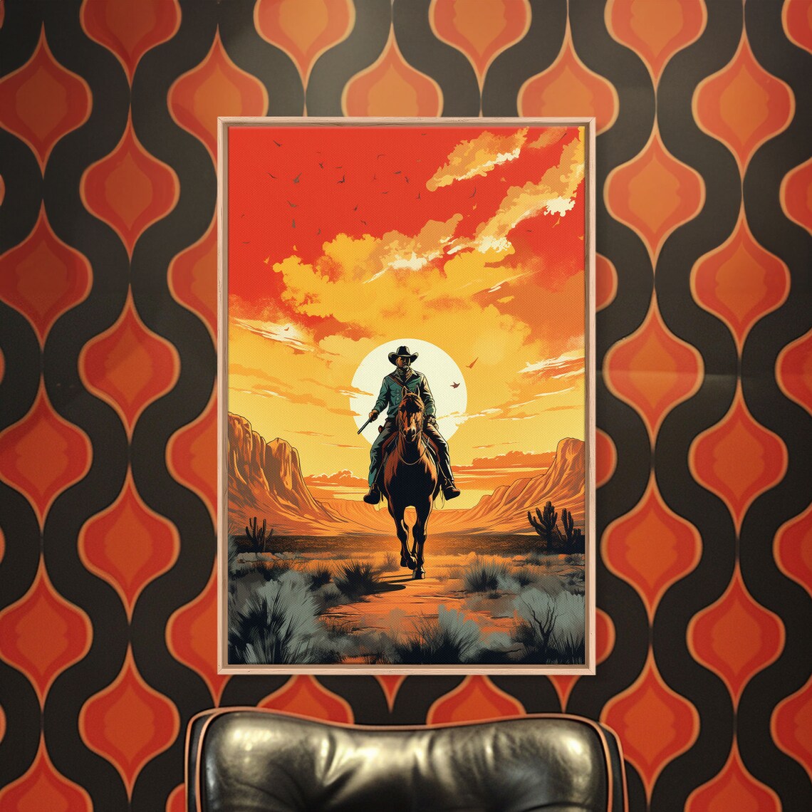 The Gun Fighter Wild West Cowboy Art Poster - Image 4