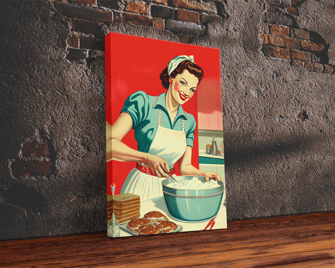 1950s Baking Advertisement, Retro Vintage MCM Print - Image 2