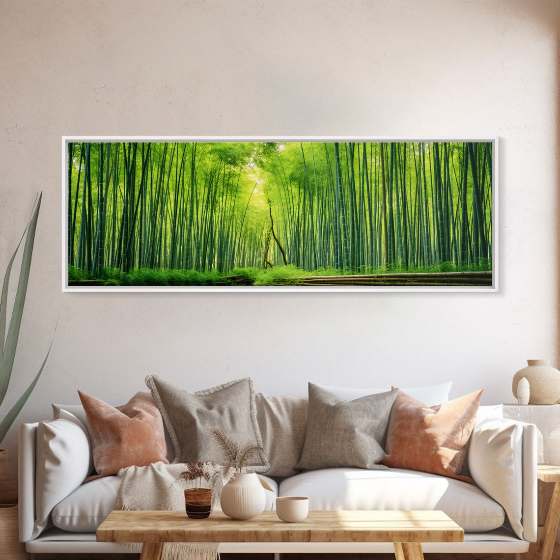 Kyoto Japan Arashiyama Bamboo Grove Green Forest Panoramic Print - Image 5