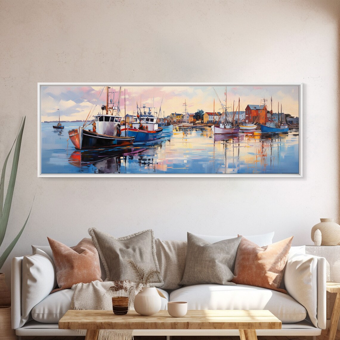 Sunrise Over the Harbor, Coastal Maine Watercolor Art Print - Image 5