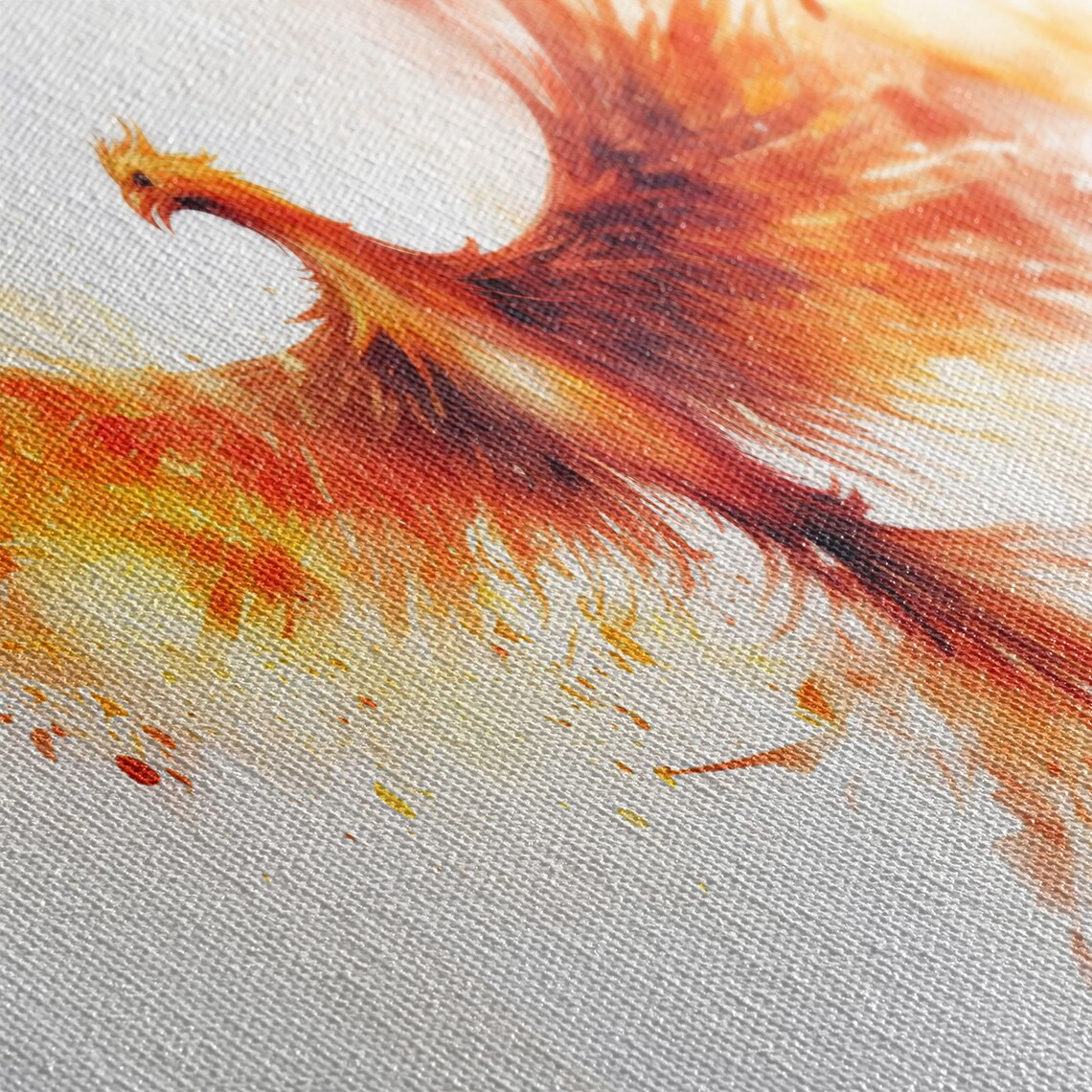 Phoenix Panoramic Print, Mystical Rebirth Art - Image 3