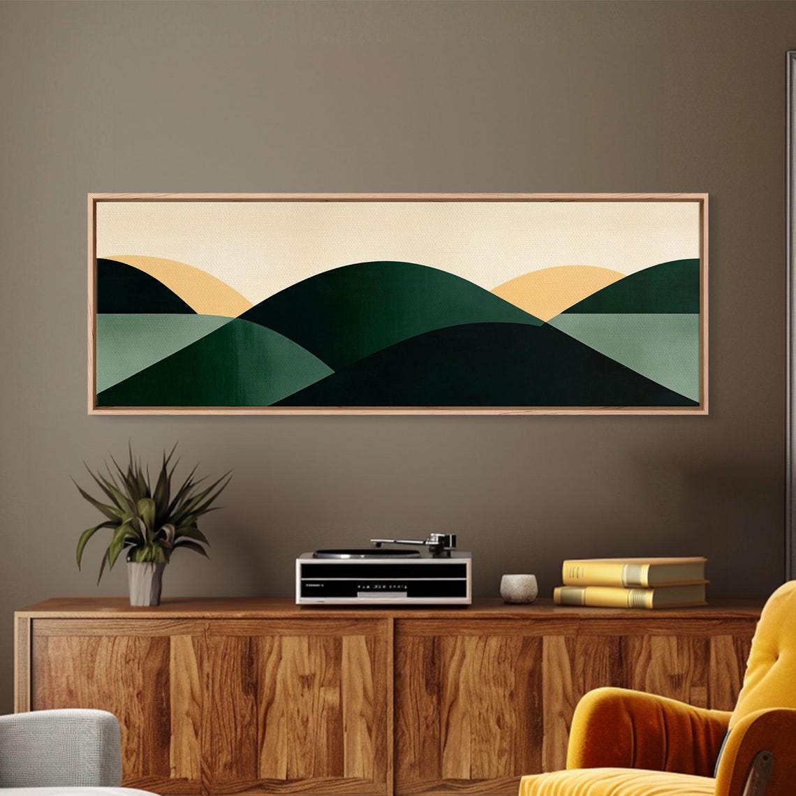 Abstract Mid Century Modern Geometric Shapes Wall Art Framed Print Mid Century Modern Home Decor Above Sofa Or Bed Boho Art - Image 6