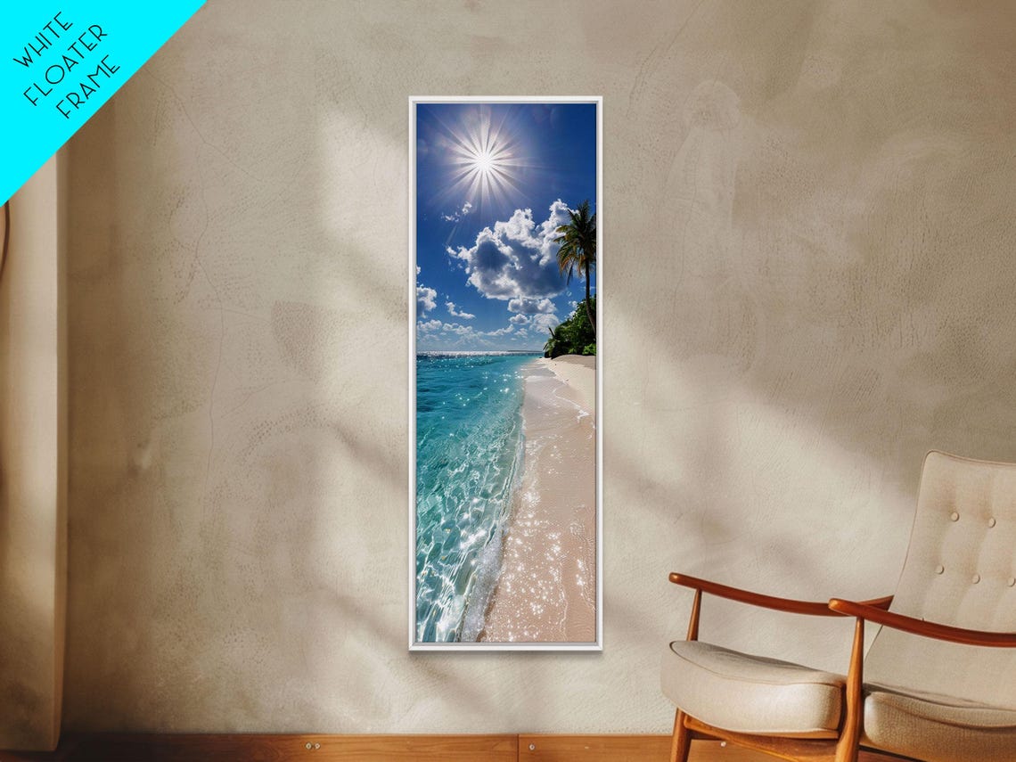 Tropical Beach Crystal Clear Turquoise Water Palm Sunny Day Poster - Image 4