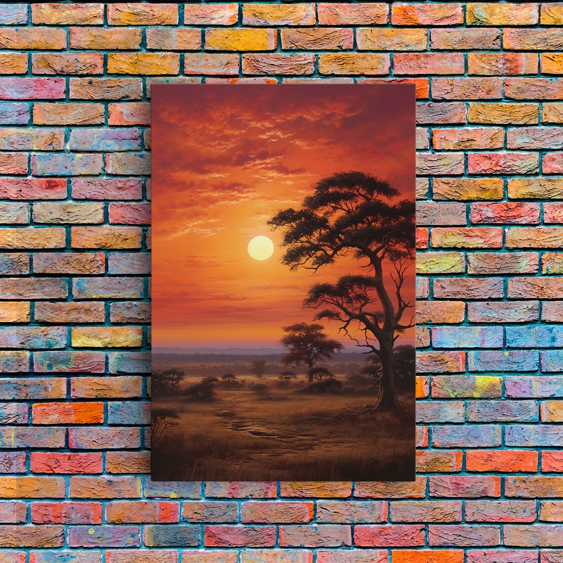 African Savannah Landscape, Retirement RV Decor