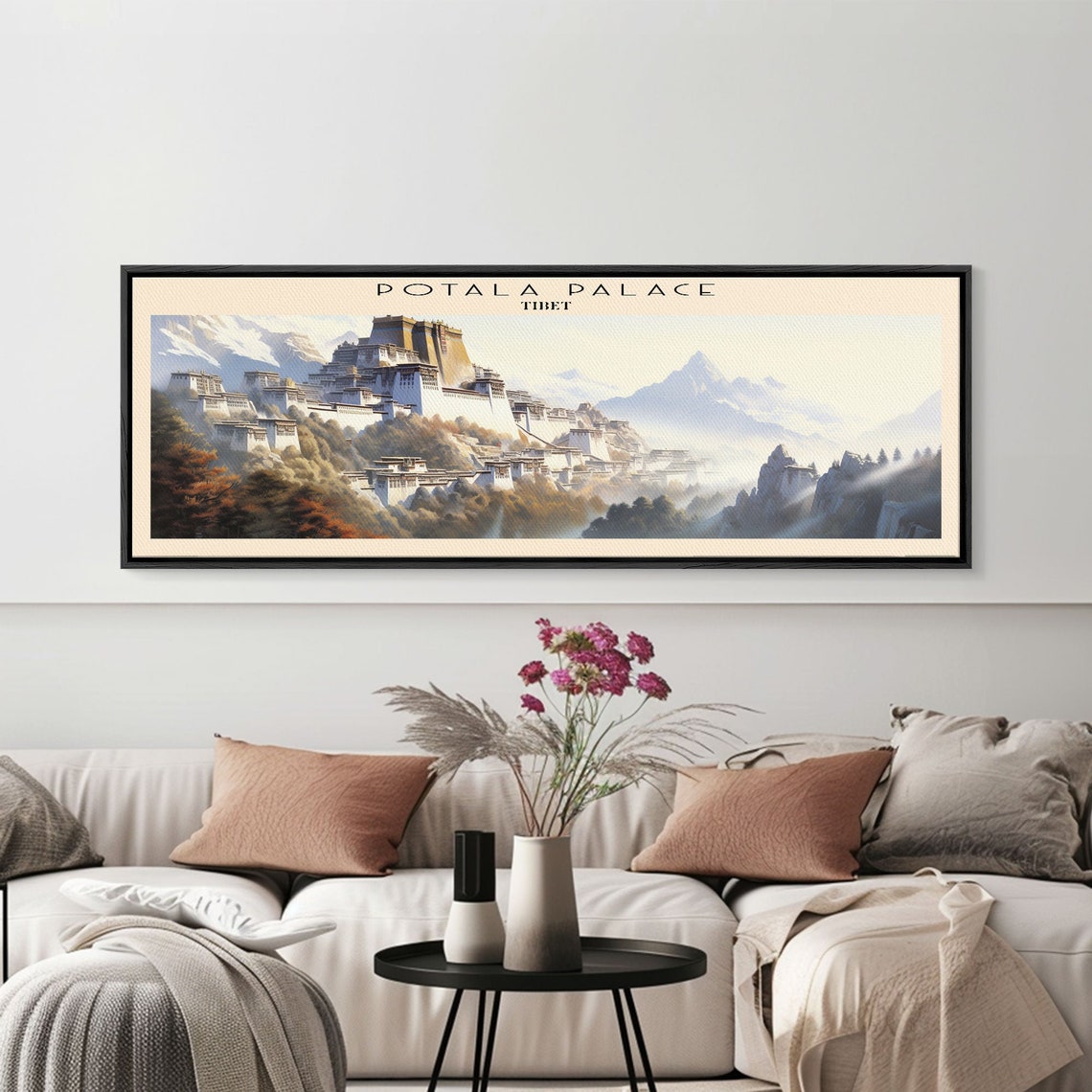 Potala Palace Tibet Hilltop Palace Mountain Backdrop Travel Poster - Image 3